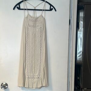 Love stitch Cream Crochet Lace Top